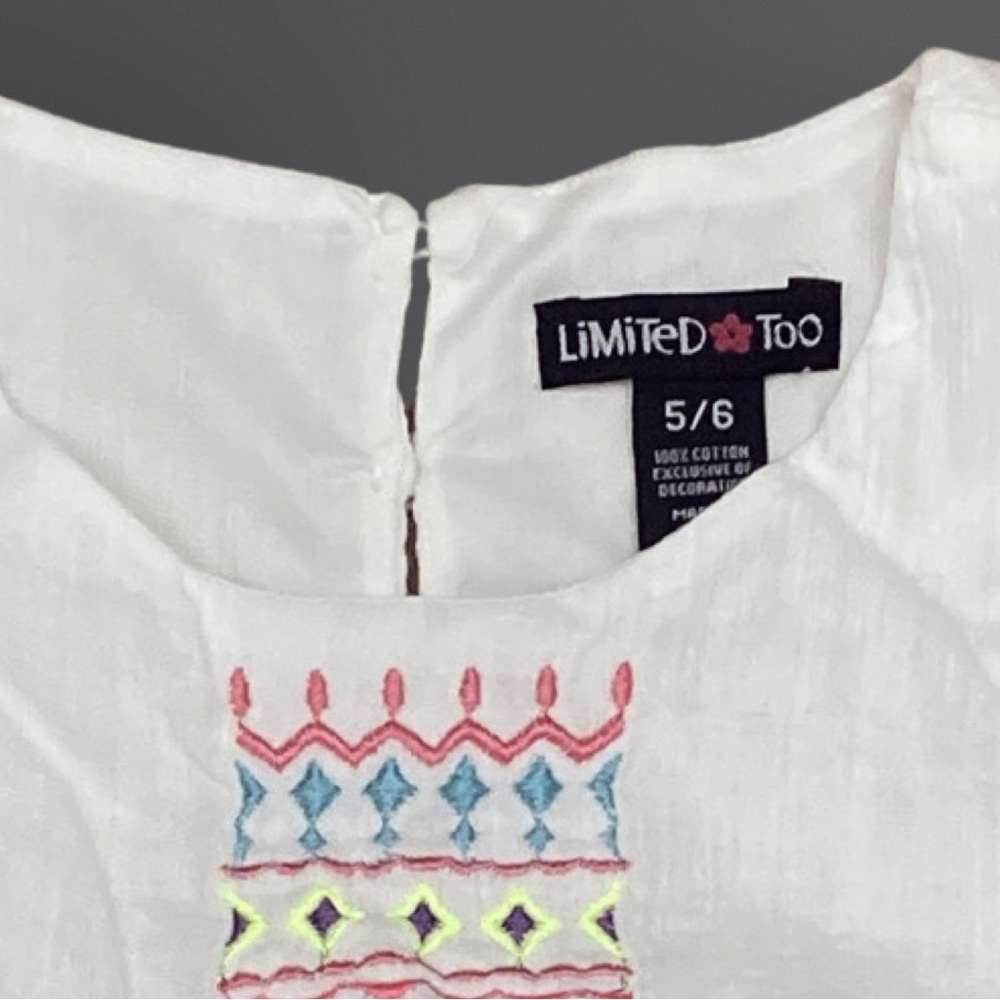 Limited Too Girls Romper size 5/6 - Picture 6 of 6